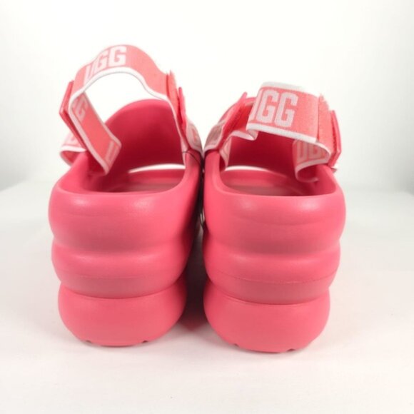 NWOB UGG AWW Yeah Pink Chunky Slide Strawberry Cream Slingback Plattform‎ Sz 11 - Picture 13 of 16